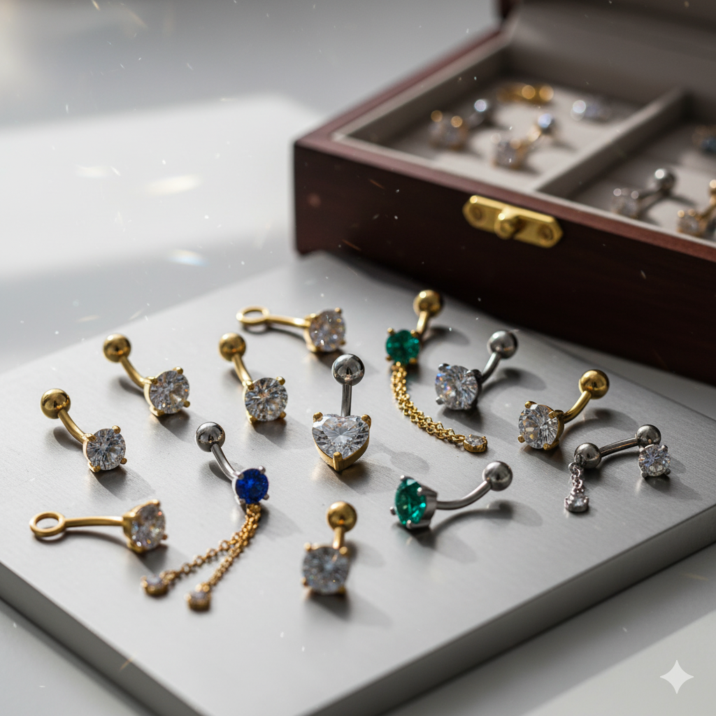 Piercings de Ombligo de Titanio ASTM F136